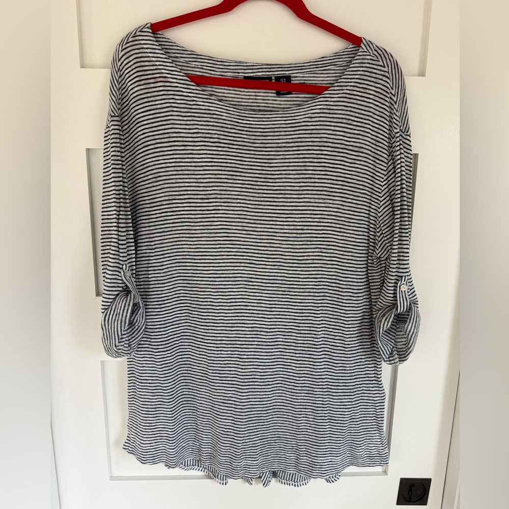 Adrienne Vittadini 100% Linen Tunic